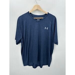 Under Armour The Tech Tee Men XL Blue Loose Fit Short Sleeve T-Shirt Workout